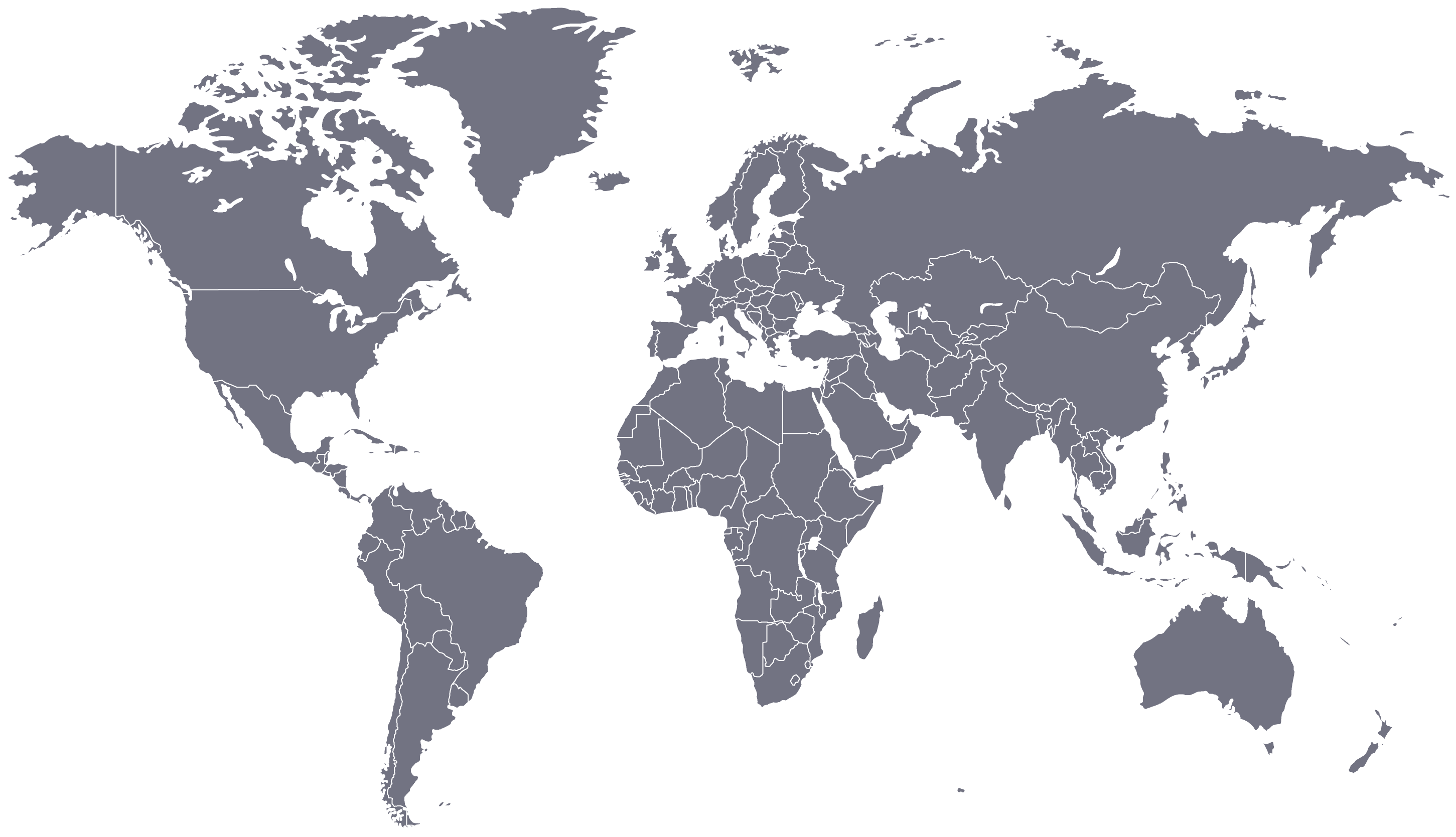 World map denoting 8x8's global network and local experience