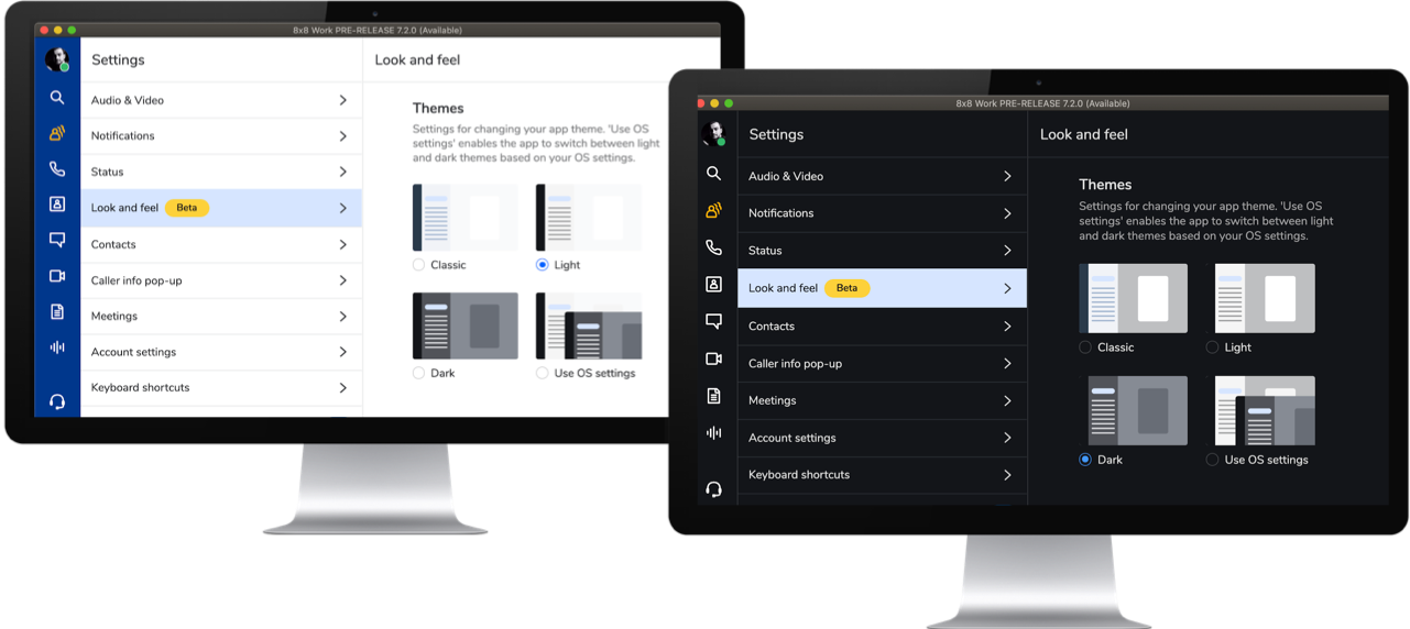 8x8 Work Desktop Version 7.2