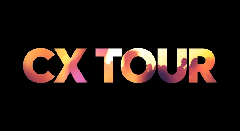 8x8 CX Tour banner to highlight 8x8's expertise in communication technologies
