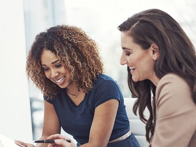 women learning a new language with their private online classes from home