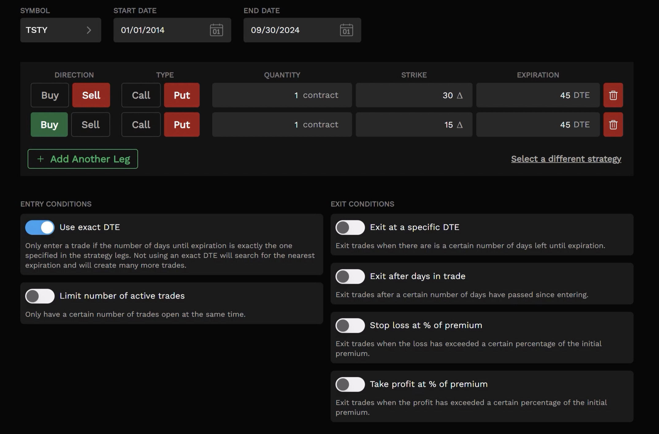 Options Backtesting Tool: Backtest Options Strategies