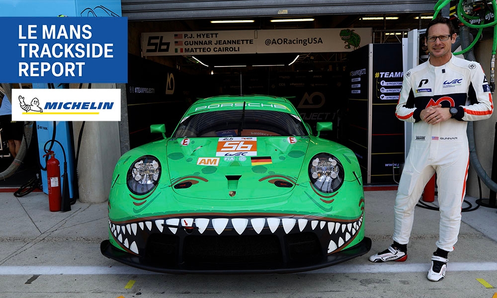 Trackside at Le Mans with the 'Rexy' Porsche 911 RSR and Gunnar