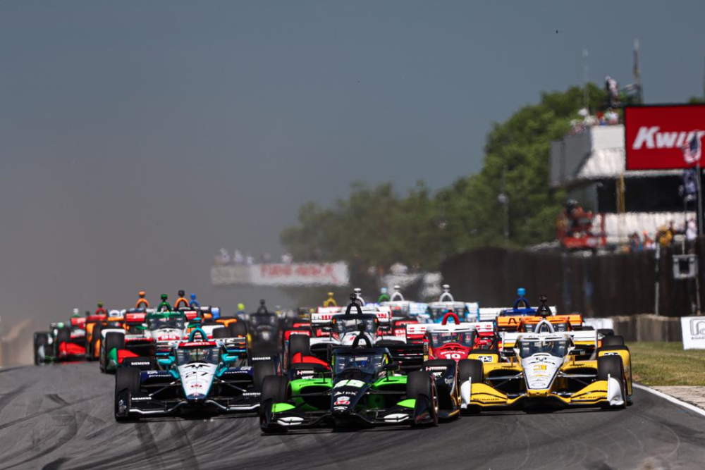 IndyCar's TV audience dips at Road America