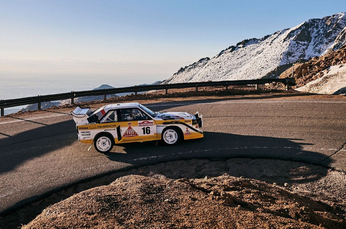 Kim doubles vintage Quattro fun in Pikes Peak debut