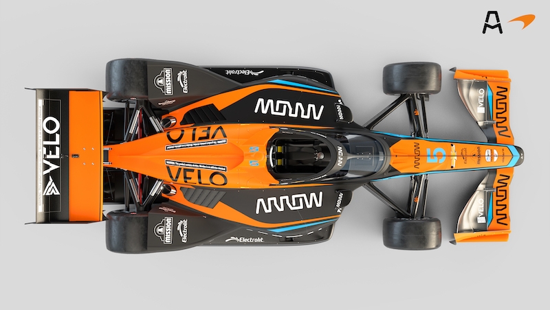 Pato O’Ward Arrow McLaren '23 IndyDriver Dallara IndyCar #5 Pato O'Ward 