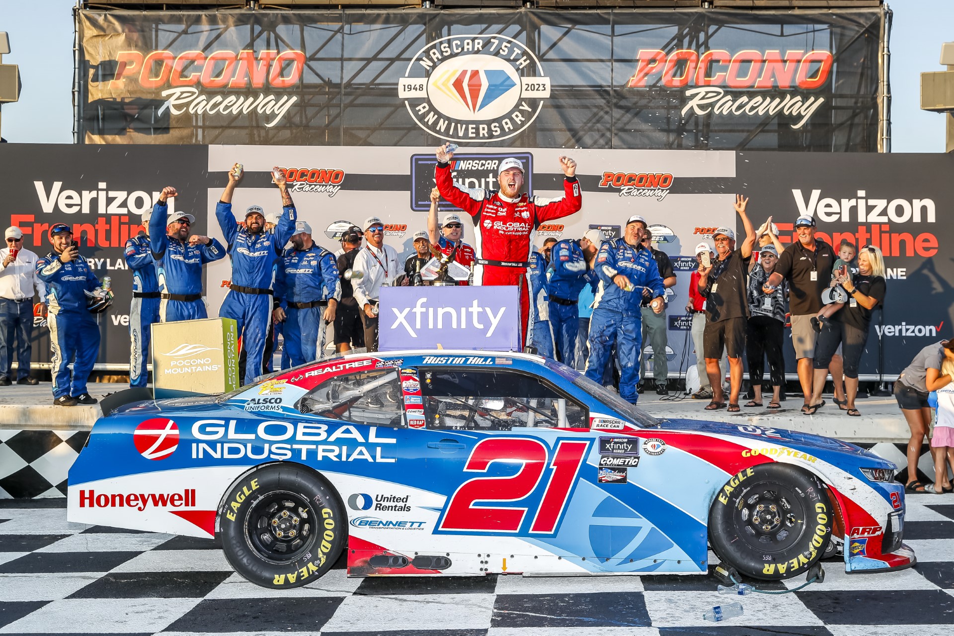 Hill comes out on top of Pocono Xfinity fuel gamble | RACER