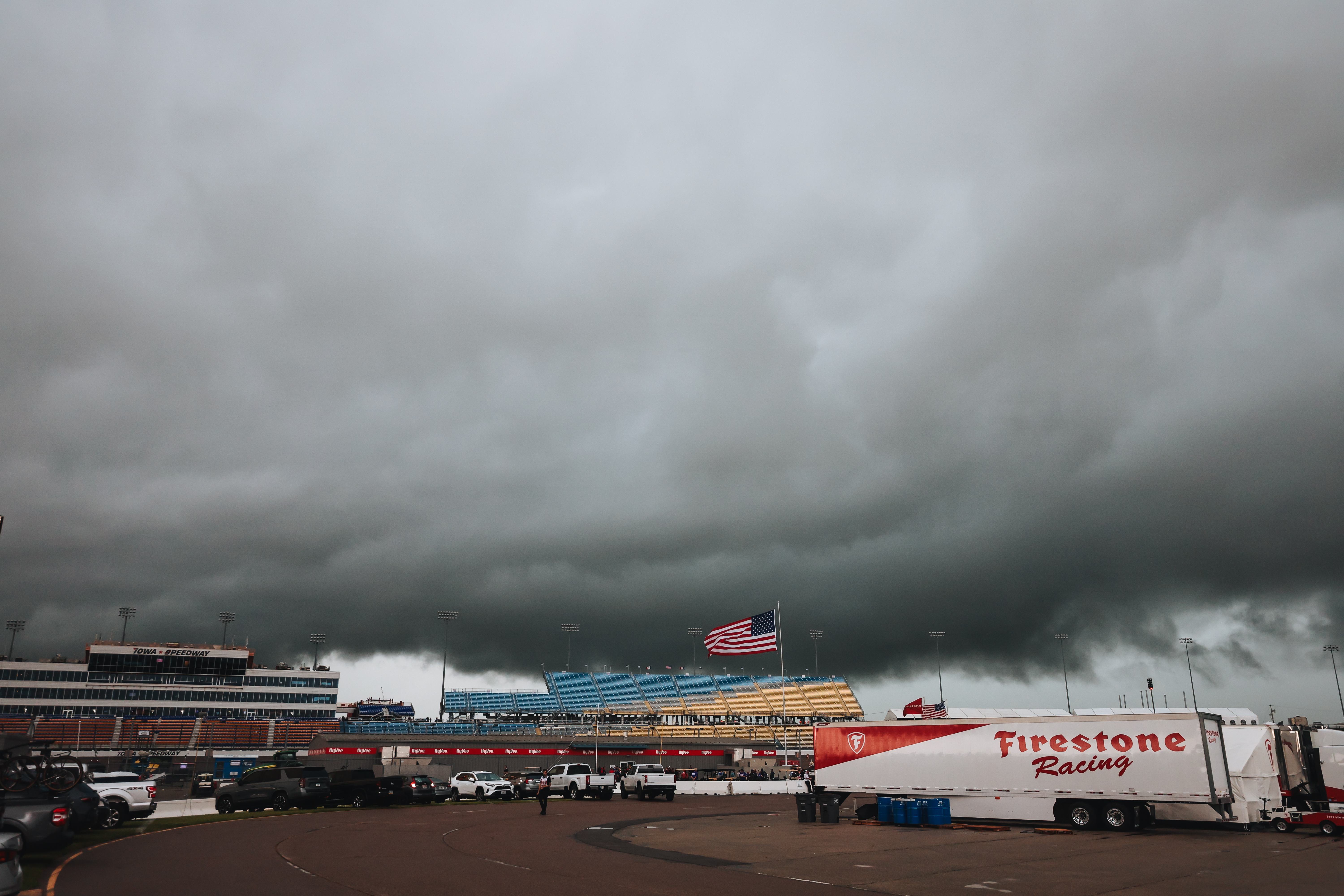 Tornado puts the brakes on IndyCar's Friday running at Iowa