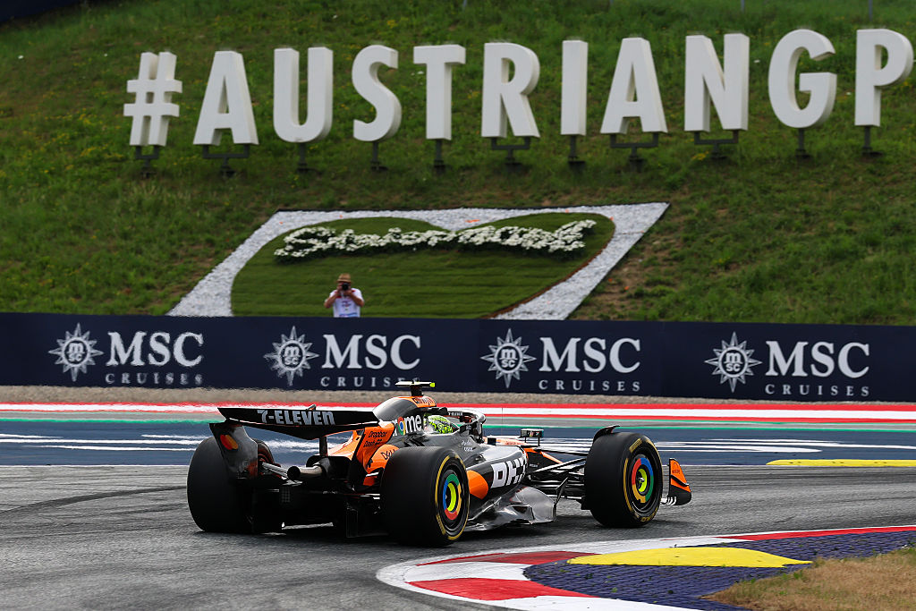 Norris leads second Austrian GP practice as McLaren dominates