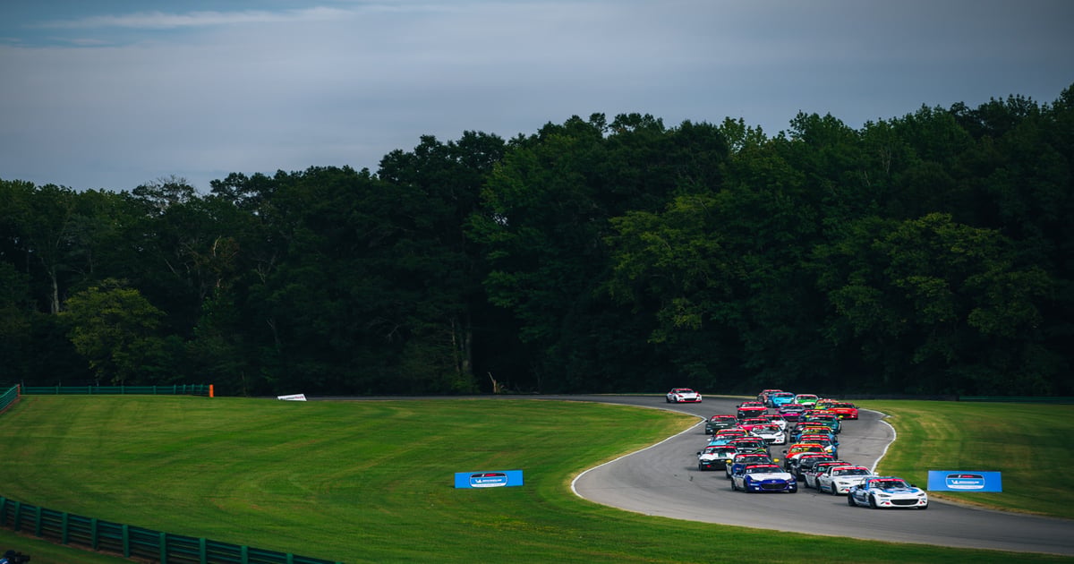Fletcher times it perfectly to win MX-5 Cup Race 1 at VIR | RACER