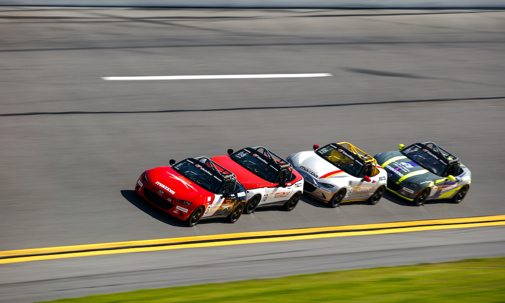 The art of Daytona drafting, MX-5 Cup-style | RACER
