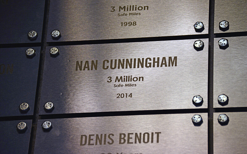 Nan Cunningham, longest-tenured female driver