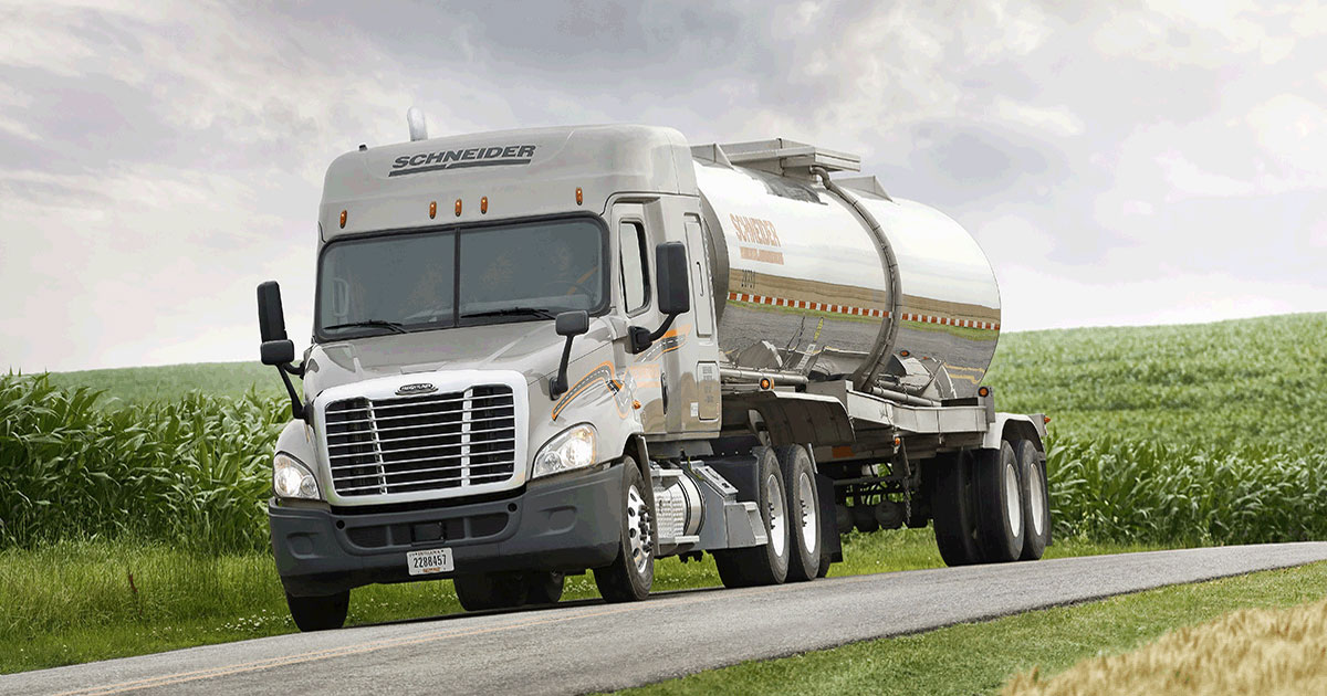 Regional Tanker truck driver Top drivers earn 65,000 Schneider