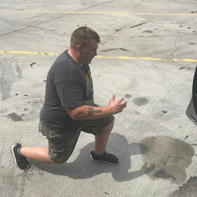 Truck Driver Walking Lunge Exercise