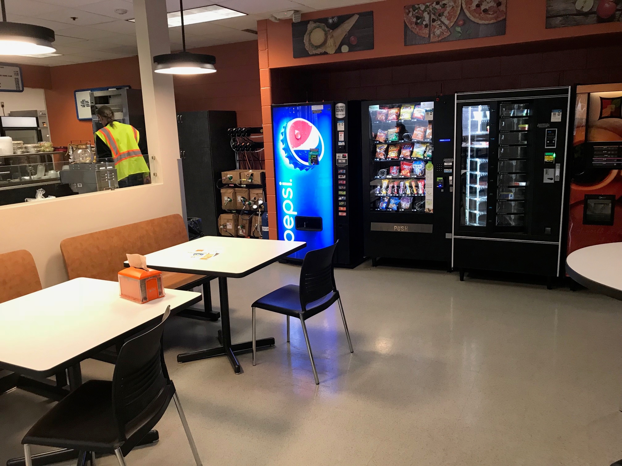 Remodeled Schneider Gary Facility Driver Dining Area