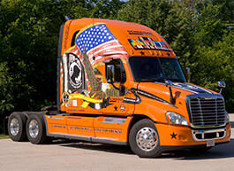 Get a close up view at Ride of Pride driver, Jeff Waggoner's truck