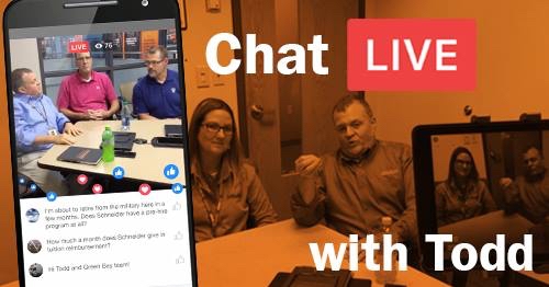 Current and prospective drivers can chat live with Todd from their smartphone or computer during our Facebook Live events.