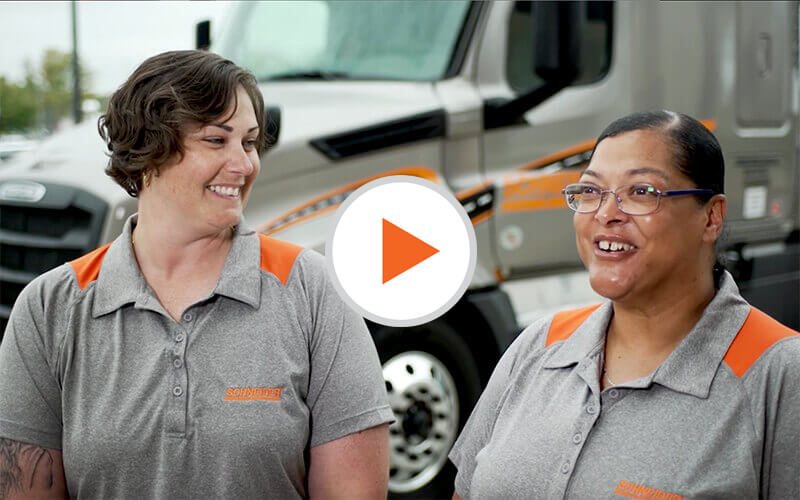 Schneider drivers Lisa and Patrice