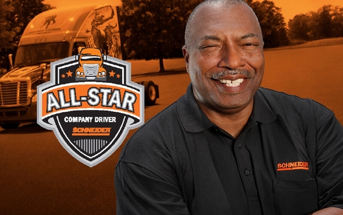 Randy Twine is Schneider's 2014 Ride of Pride driver.