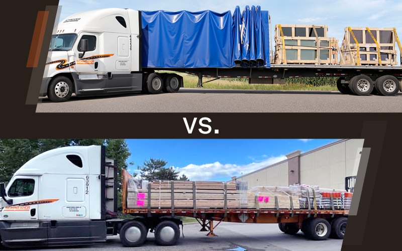 Flatbed Truck Vs Low Bed Truck  