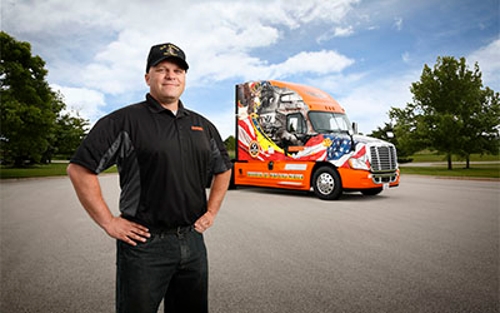 Ride of Pride Truck and Driver