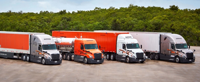 Schneider Van Truckload, Bulk, Intermodal and Dedicated equipment