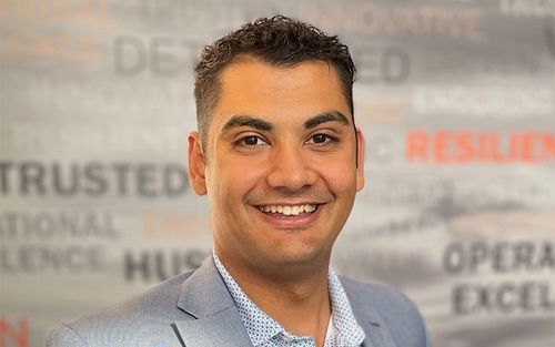 A headshot of Schneider associate Lucas Zernicke.