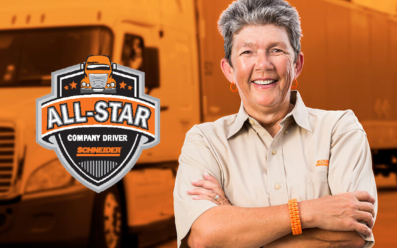 What All-Star driver Ruby Langkau enjoys most about her Dedicated driving job at Schneider is being challenged every day.