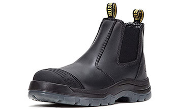 ROCKROOSTER 6-Inch Steel Toe, Slip-On Work Boots