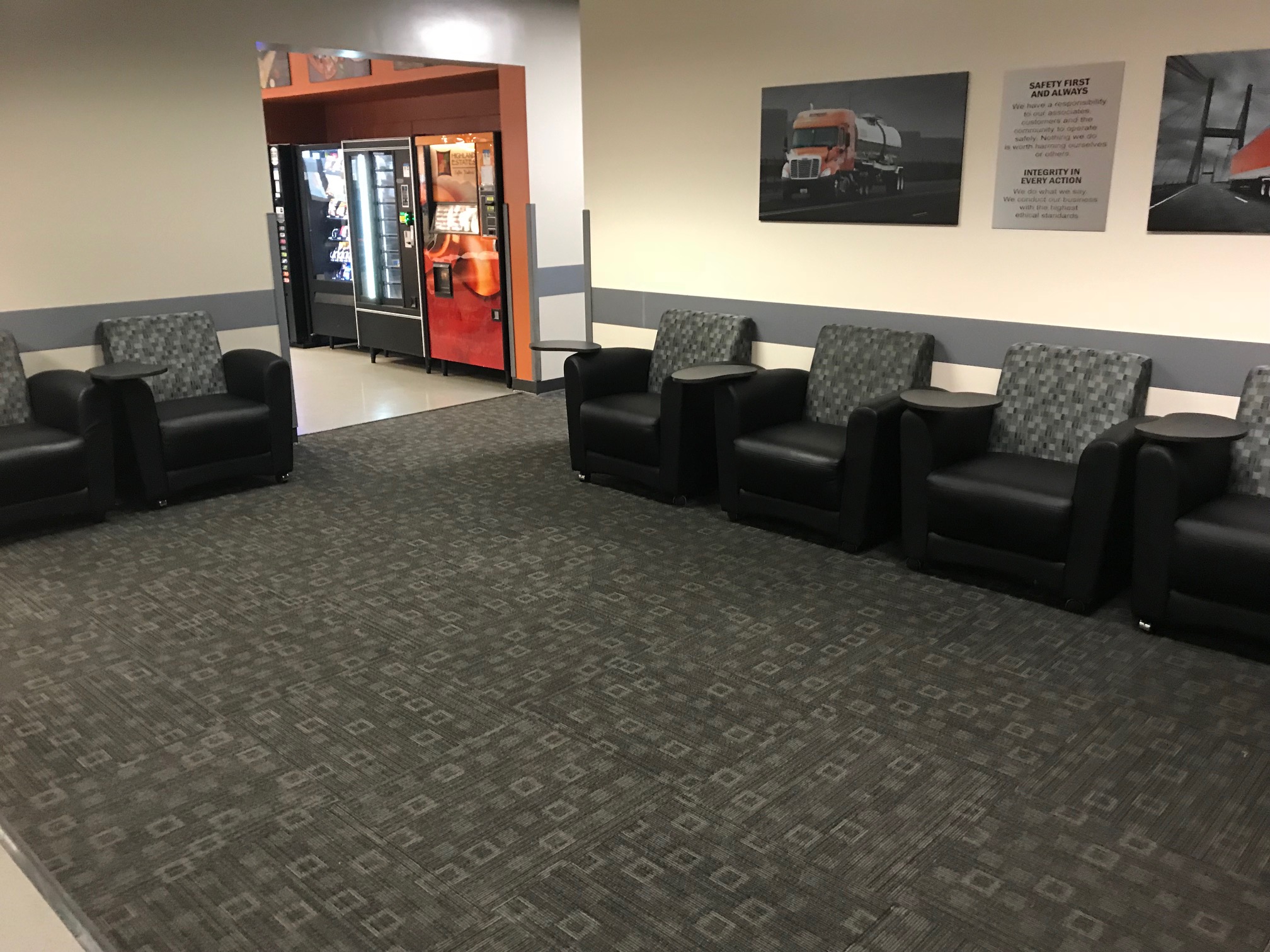 Remodeled Schneider Gary Facility Driver Lounge