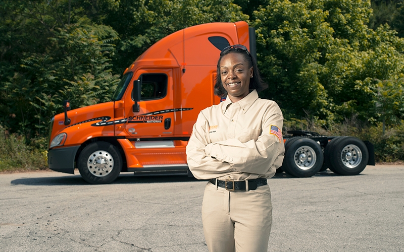 Schneider Regional Driver Monica Abdul Rashid