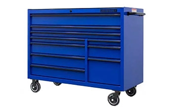 A blue GatorBuilt tool box.