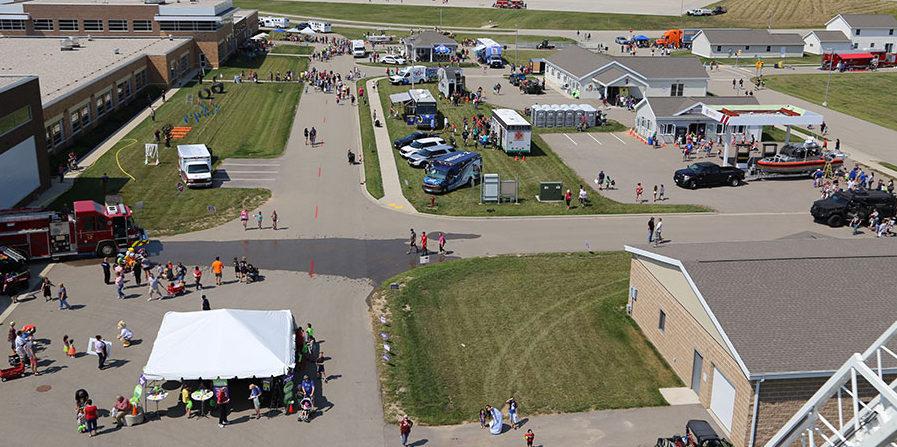 Fox Valley School aerial shot