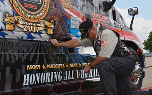 2017 Ride of Pride truck graphics