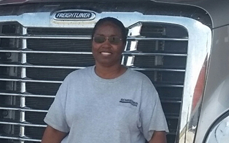 Schneider truck driver Melissa