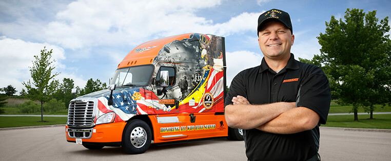 Truck driving jobs for military veterans
