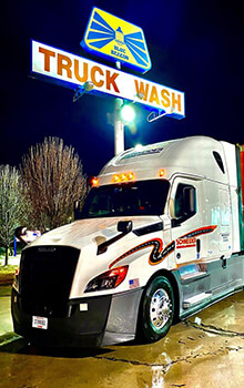 How to wash a semi truck at a Blue Beacon