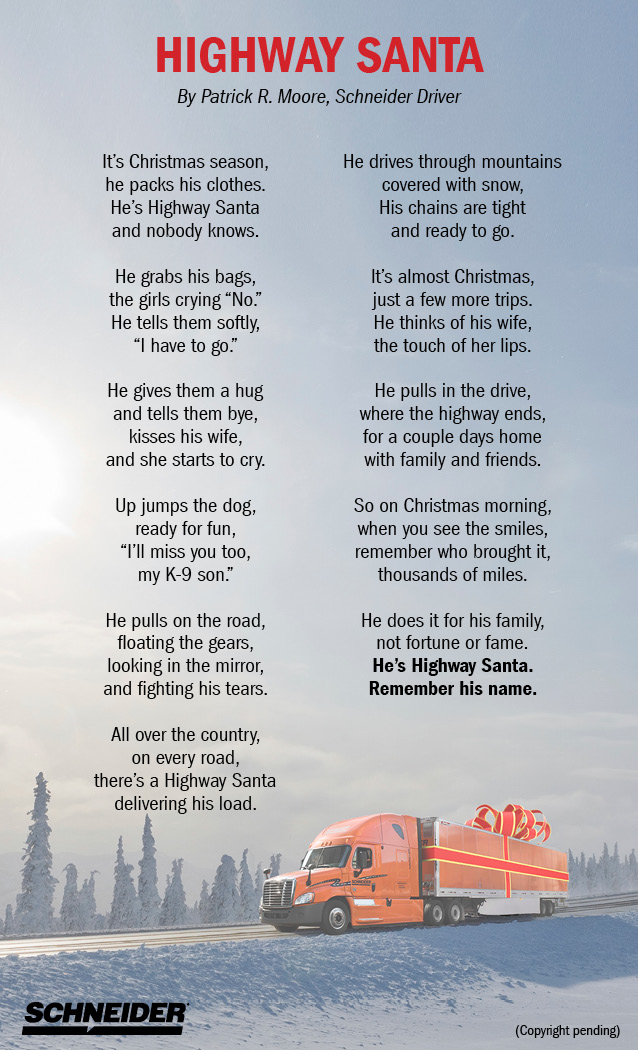 Highway Santa poem by Patrick R. Moore