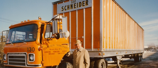Don Schneider with truck