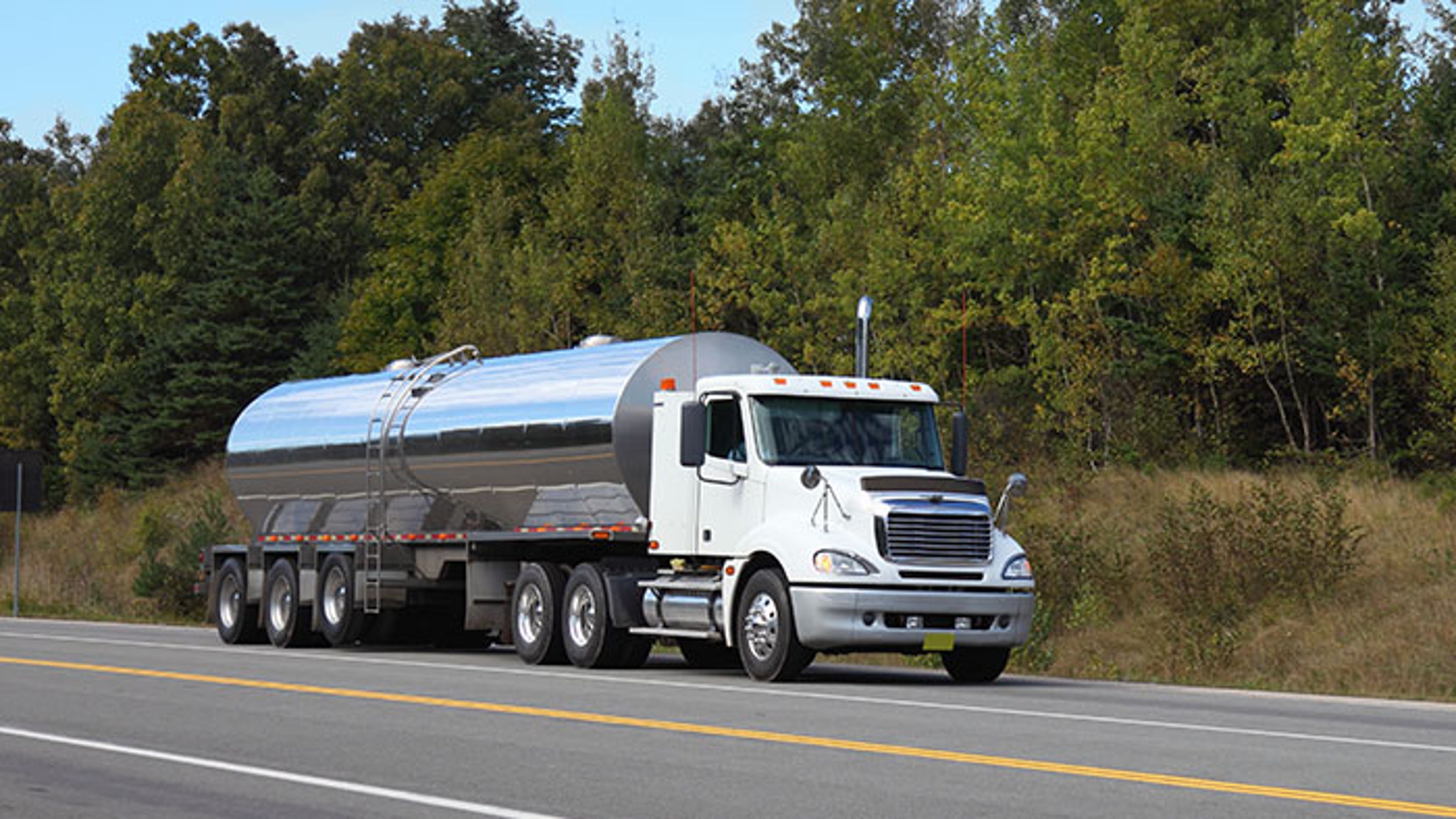Dairy tanker truck