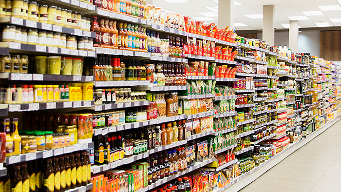 Supermarket aisle