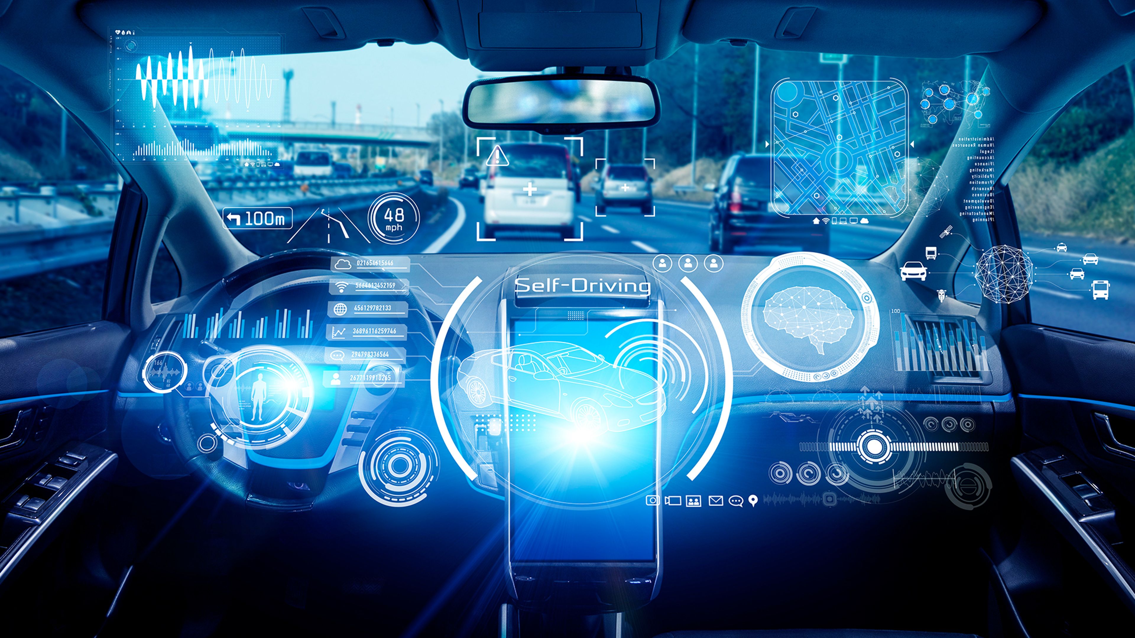 Simulated virtual car dashboard