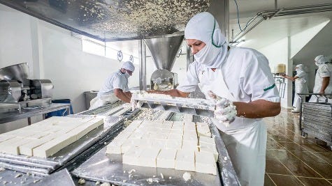 Dairy plant workers