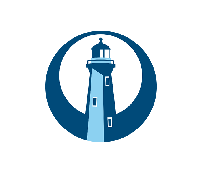 Beacon program badge of a lighthouse representing guidance and strategic direction