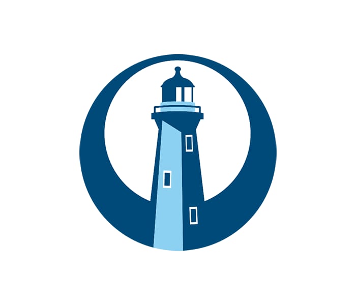 Beacon program badge of a lighthouse representing guidance and strategic direction