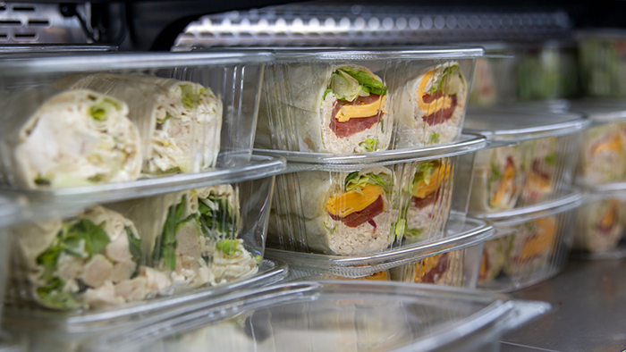 Packaged sandwich wraps