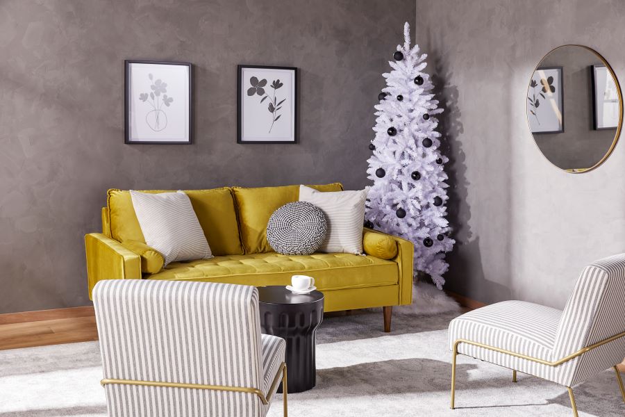 Black and White Christmas Tree