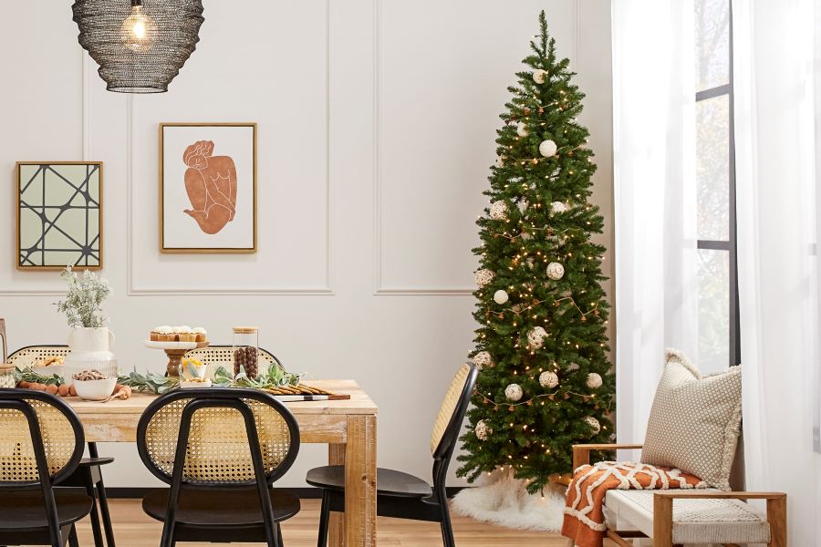 Christmas Tree with a Tree Skirt