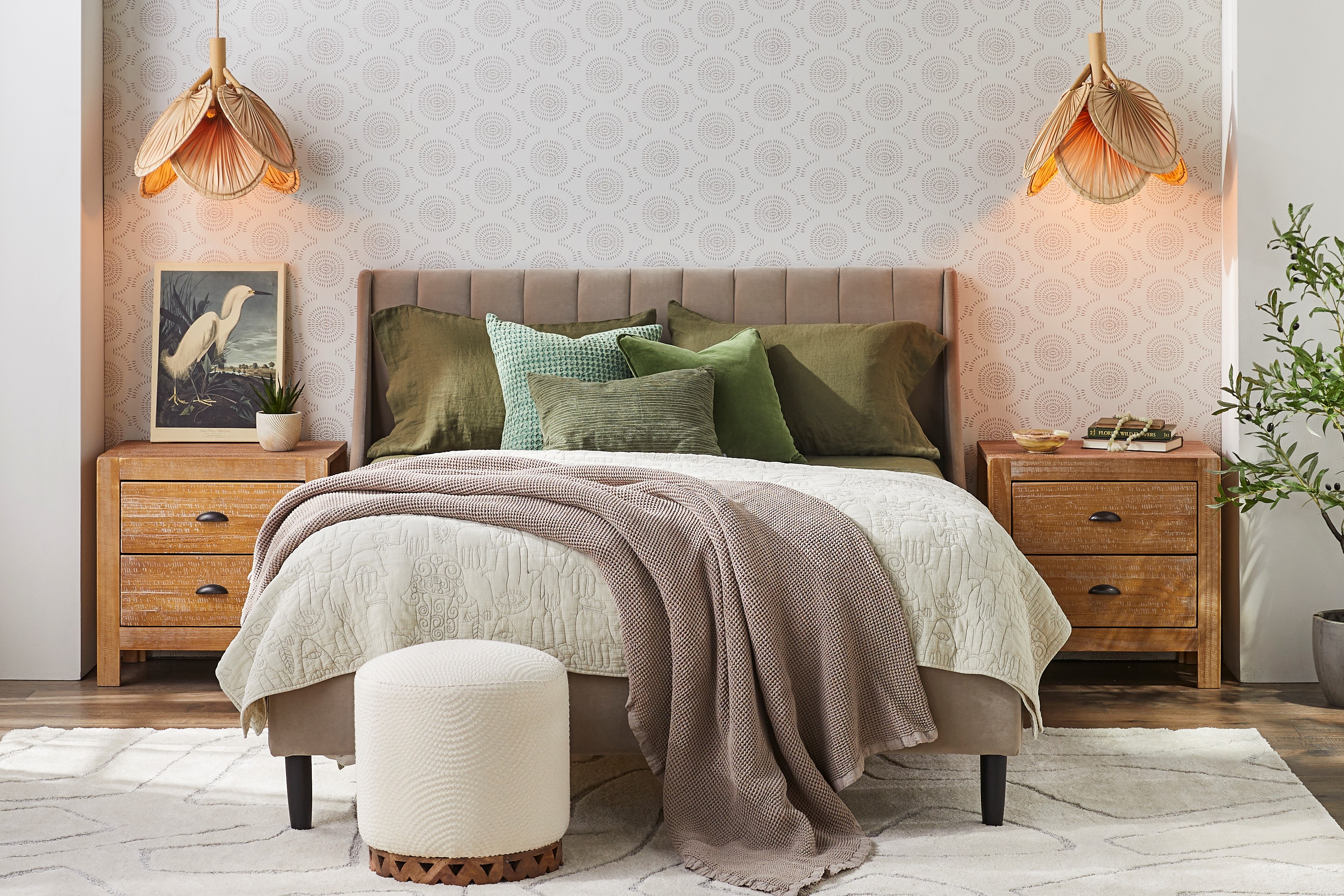 Bedroom with Lighting