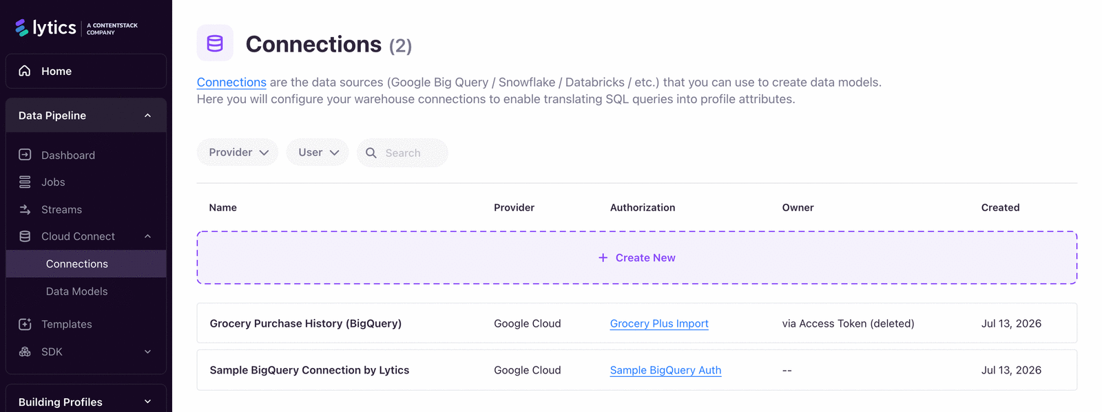 Integrations landscape across Jobs, Cloud Connect, and Authorizations.