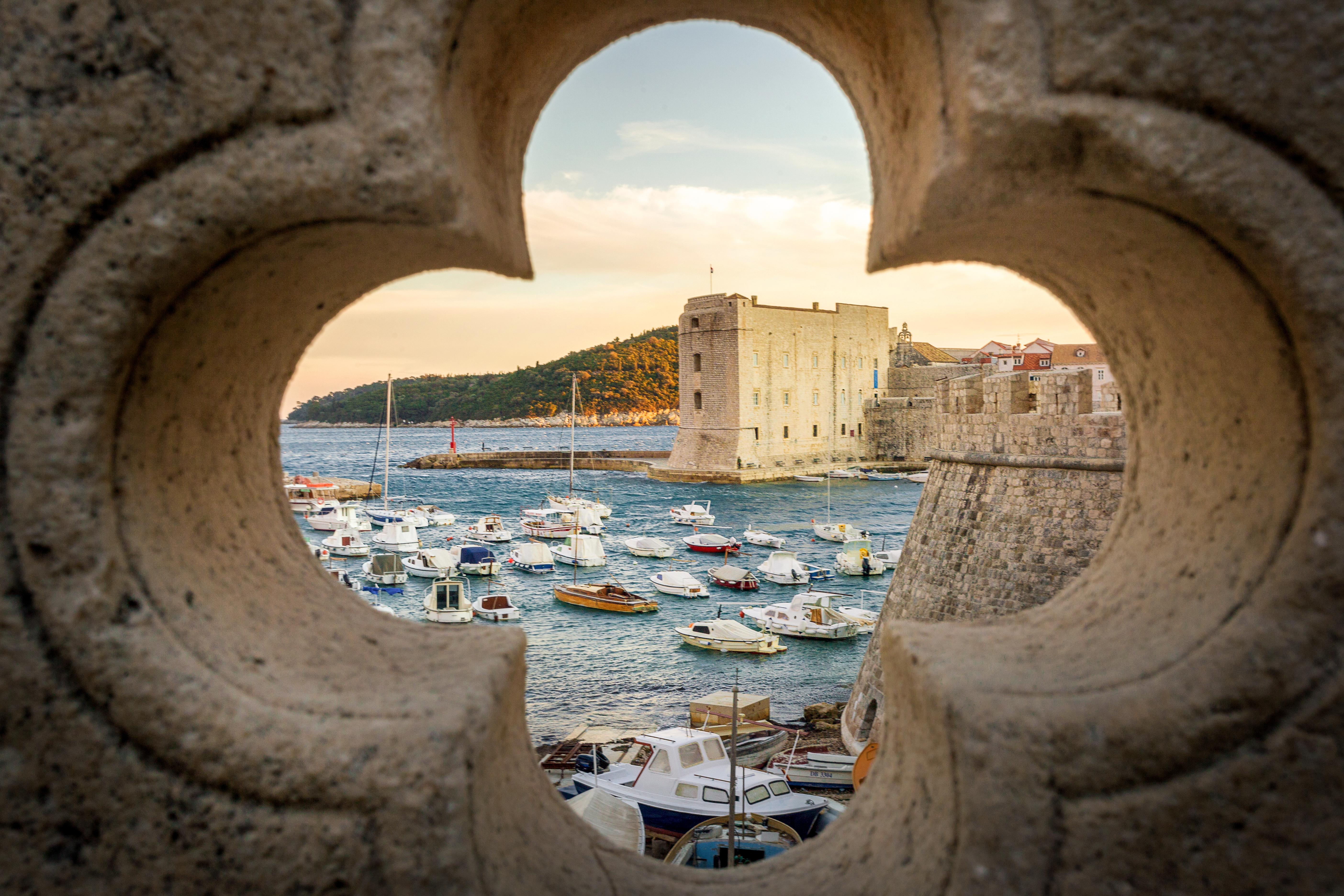 A landscape of Dubrovnik, Croatia.